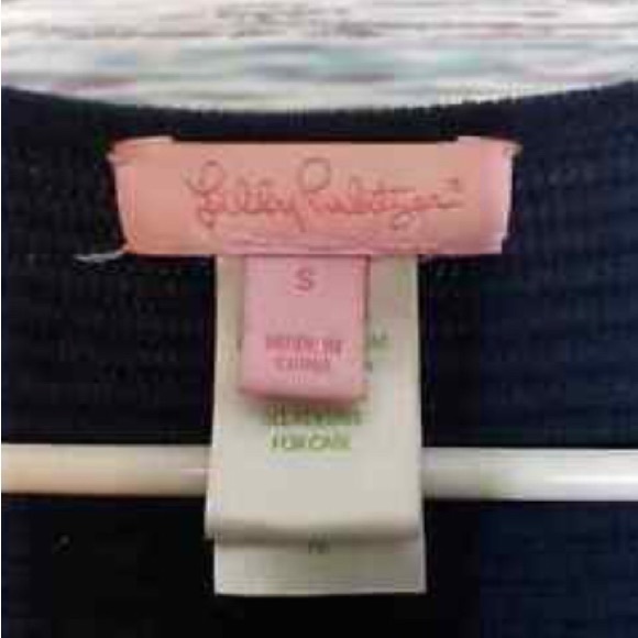 NWOT Lily Pulitzer Andella Open Sweater Vest Deep Navy Blue - Picture 6 of 6